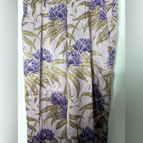 100% viscose dries van noten NWT floral, print pants size 40 - Picture 9 of 9